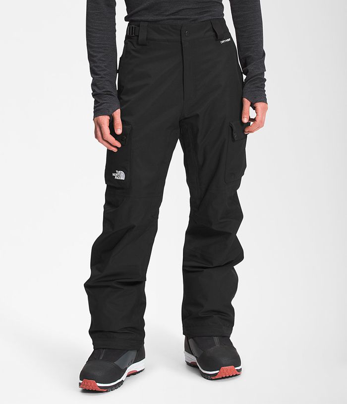 The North Face Snow Pants Slashback Cargo Black - Mens - Thailand CDXEH-8071